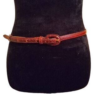 Reddish-Brown High-Quality Genuine Leather 36.5" Belt Size Large Made In Italy!